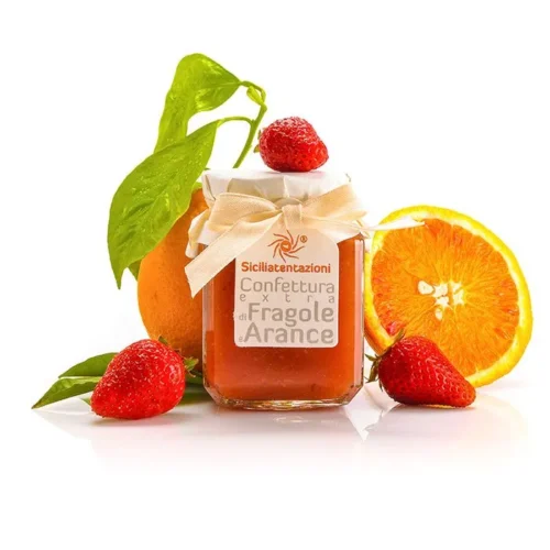 Confettura di arance e fragole