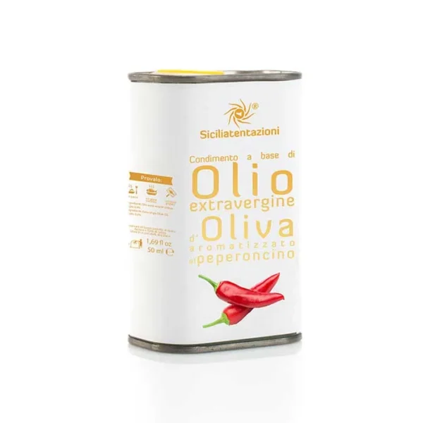 Olio aromatizzato al Peperoncino in latta