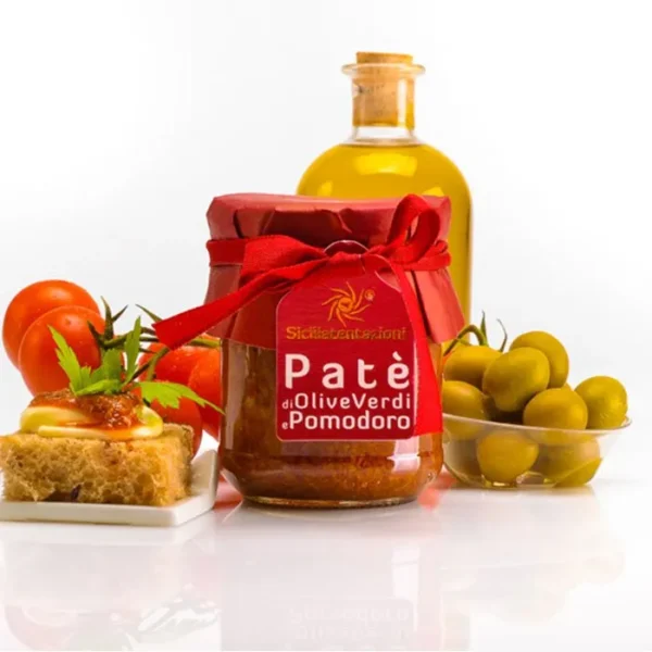 Patè di olive verdi e pomodoro