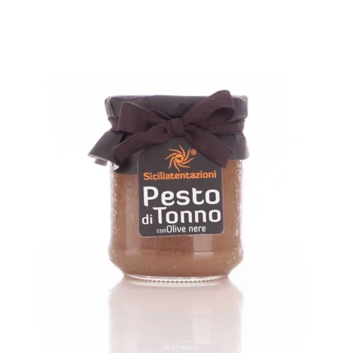 Pesto di tonno e olive nere
