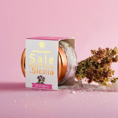 Sale marino di Sicilia all'origano