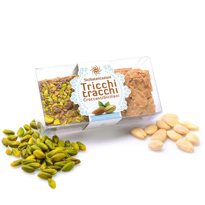 Tricchitracchi croccanti misti mandorla/pistacchio in box